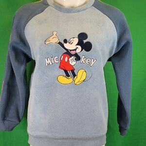Disney Mickey Mouse Two-Tone Blue Sweater